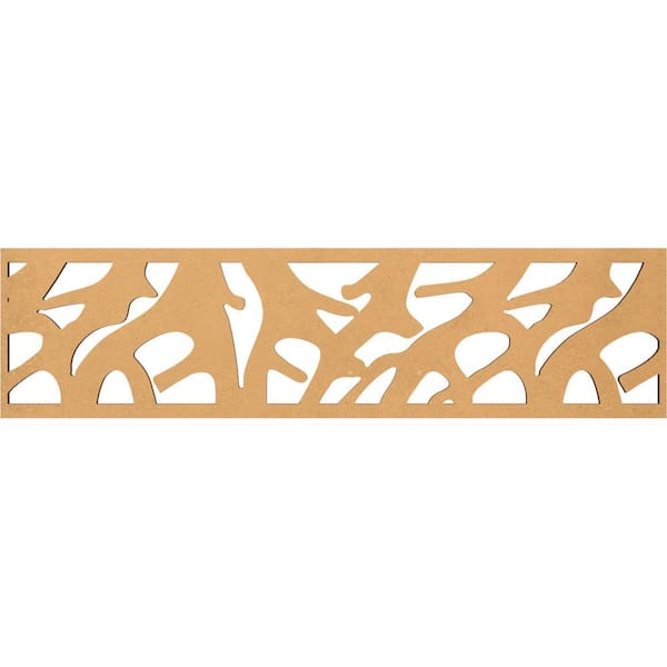 Ekena Millwork Manton Fretwork 0.375 in. D x 47 in. W x 12 in. L MDF Wood Panel Moulding