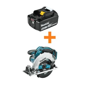 18-Volt LXT Lithium-Ion 6.0 Ah Battery with Bonus 18V LXT Lithium-Ion Cordless 6-1/2 in. Lightweight Circular Saw