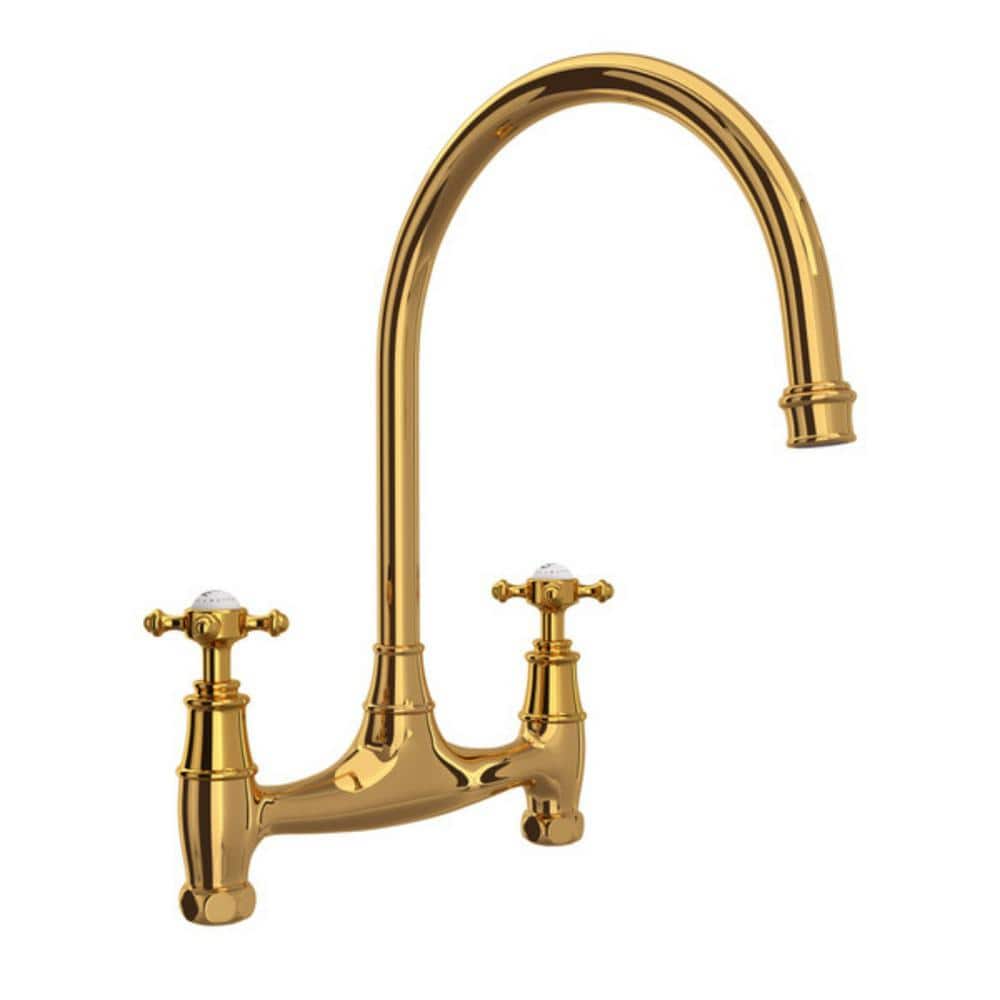 https://images.thdstatic.com/productImages/7ee845db-0780-49e1-9224-264cd93c1620/svn/unlacquered-brass-perrin-rowe-bridge-kitchen-faucets-u-4790x-ulb-2-64_1000.jpg
