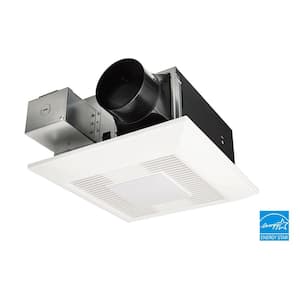 WhisperFit DC/LED, Pick-A-Flow 50,80,110 CFM ENERGY STAR Quiet Ceiling Bathroom Exhaust Fan, Flex-Z Fast Install Bracket