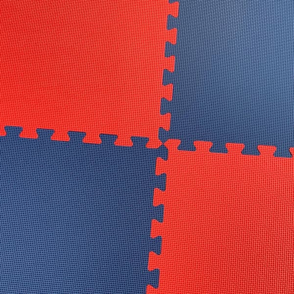 Puzzle Mat 1 inch x 41 inch x 41 inch , Blue/Red – RhingoUSA Wholesale