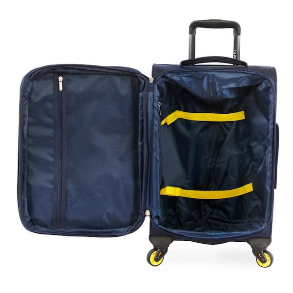 Nautica Pathfinder 2-pc Softside Luggage Set - Navy Yellow NT-EV