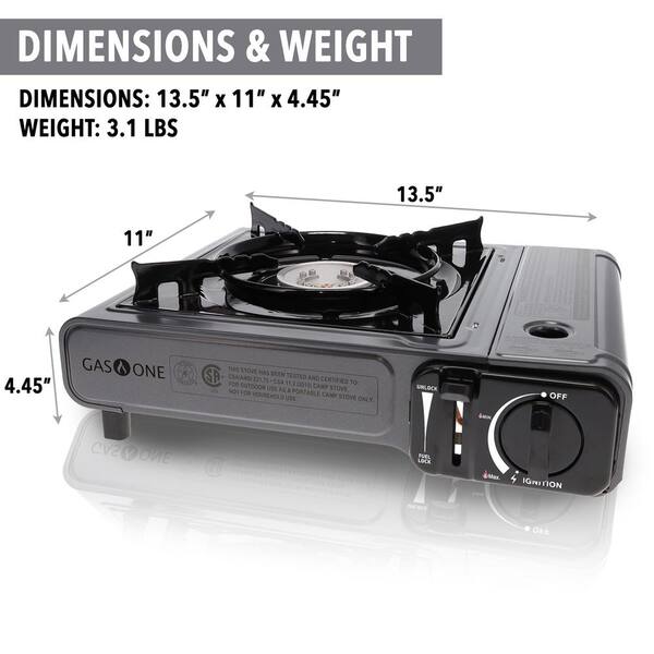 1- Gas online Burner High Performance Portable Stove With Case & 11 Cans Of Butane Fuel