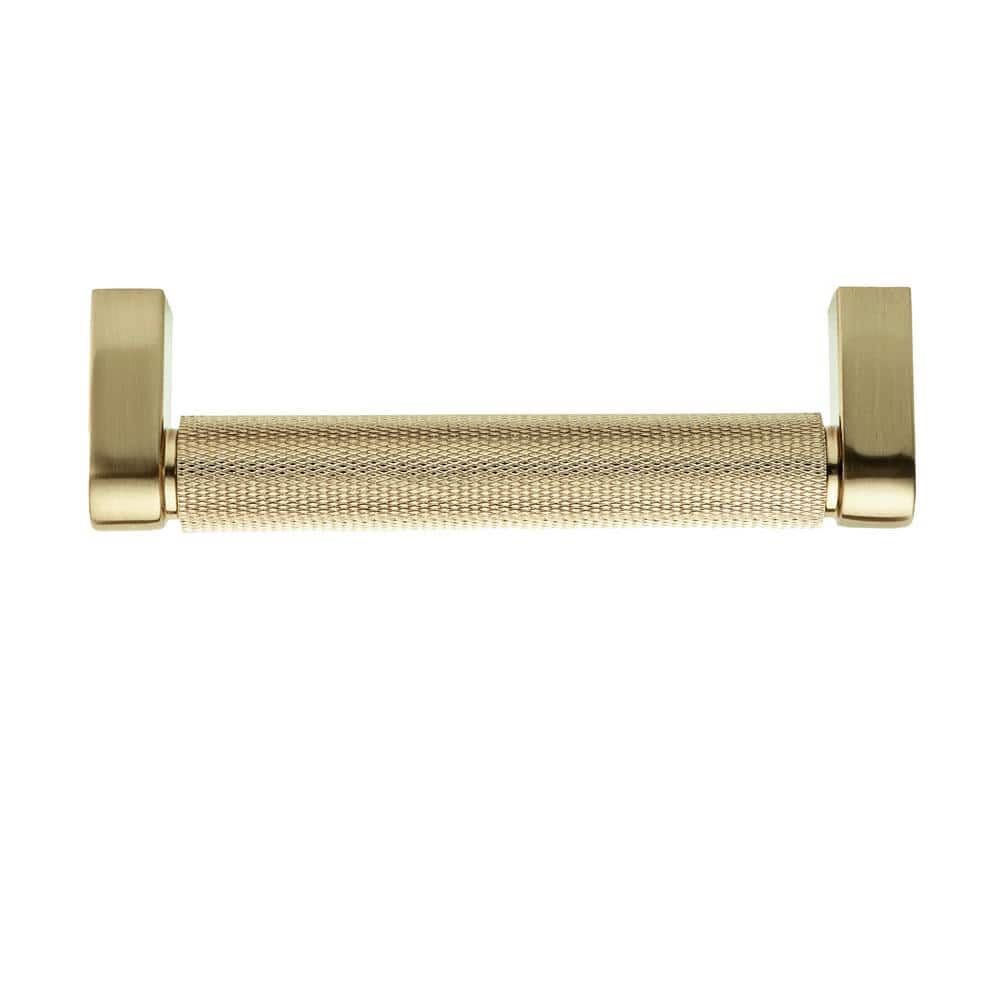 Kent Satin Brass 4" Knurled Bar Pull Multipack