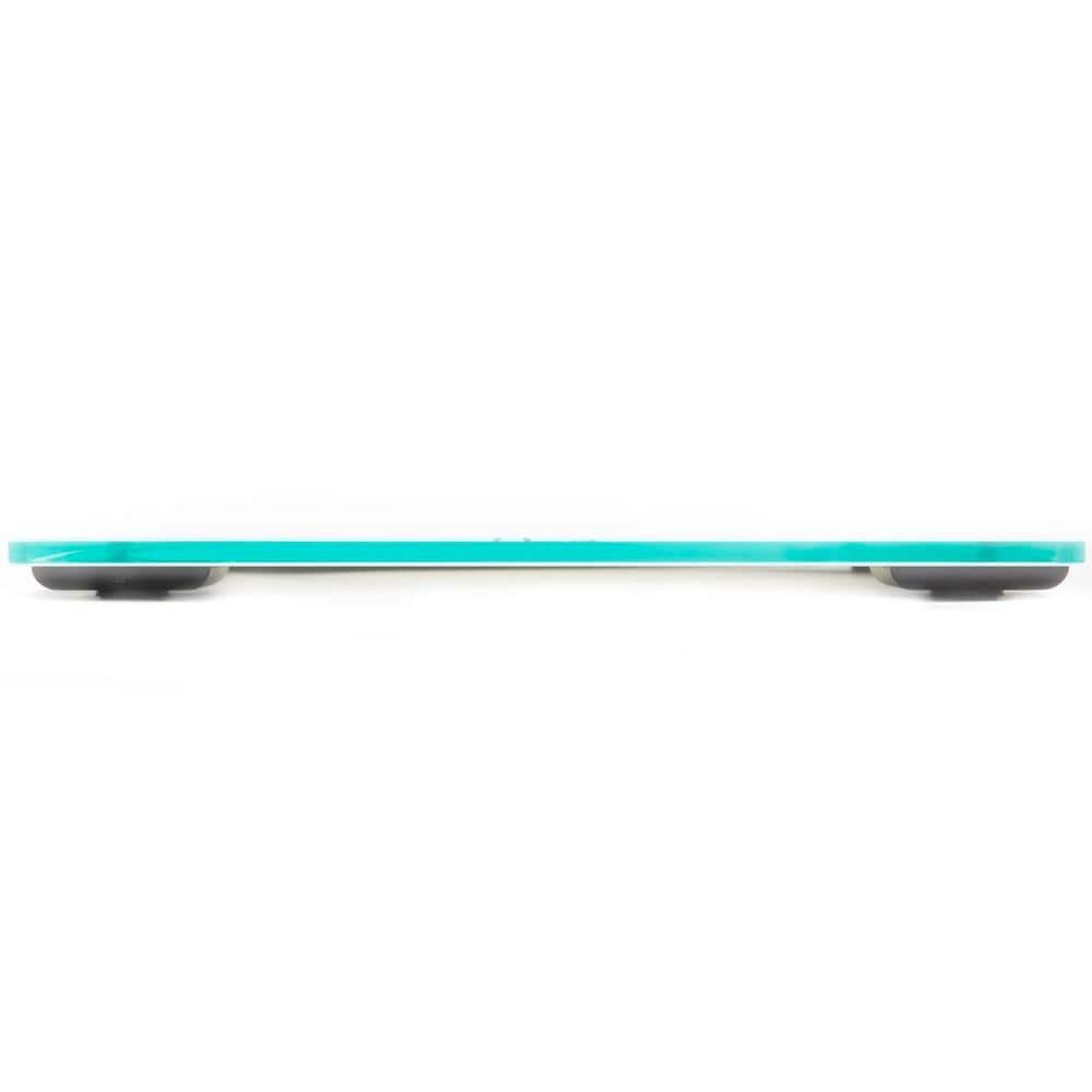 White Tempered Glass Digital Bathroom Scale with LCD Display