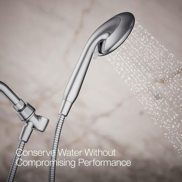 KOHLER Daisyfield 6-Spray Wall Mount Handheld Shower Head 1.8 GPM in Polished Chrome