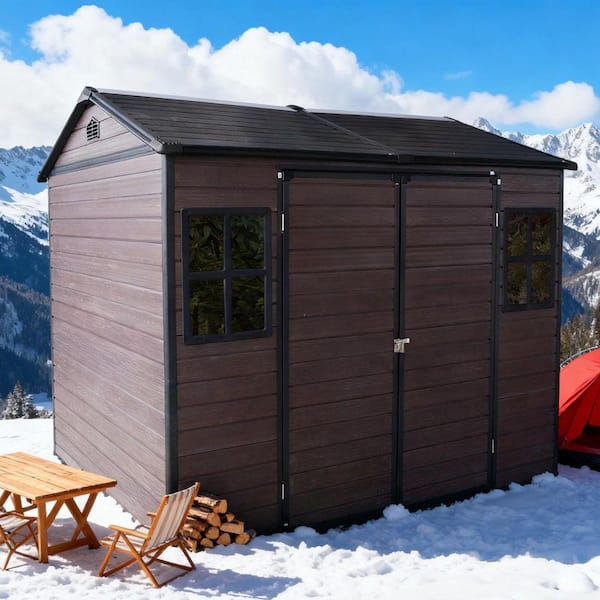 8 ft. x 6 ft. Resin Shed with Windows (48 sq. ft.)