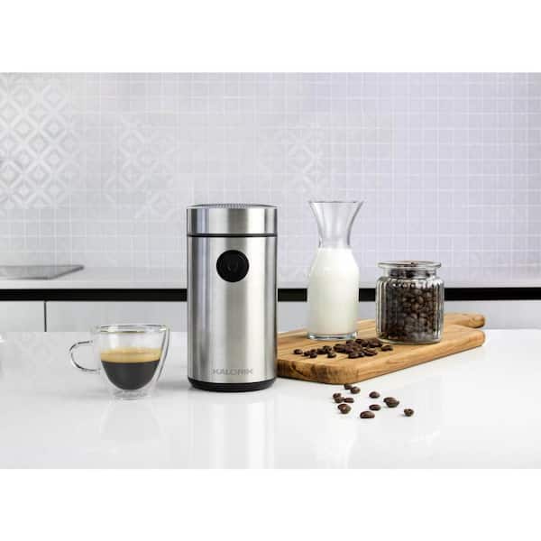 Electric Coffee Grinder KF2020 by Kaffe - Stainless Steel 2.5 oz.