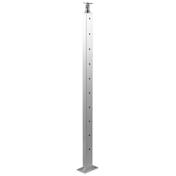 Cable Railing Post Level Deck Stair Post 42 x 0.98 x 1.97 in. Handrail Stainless Steel Cable for Cable Railing System