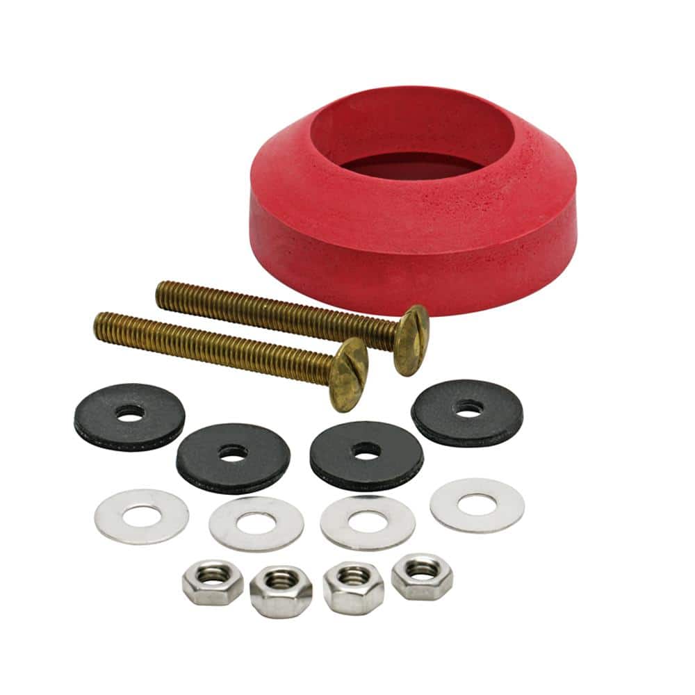 Universal High Performance Toilet Flush Valve Repair Kit with Adjustable Flapper