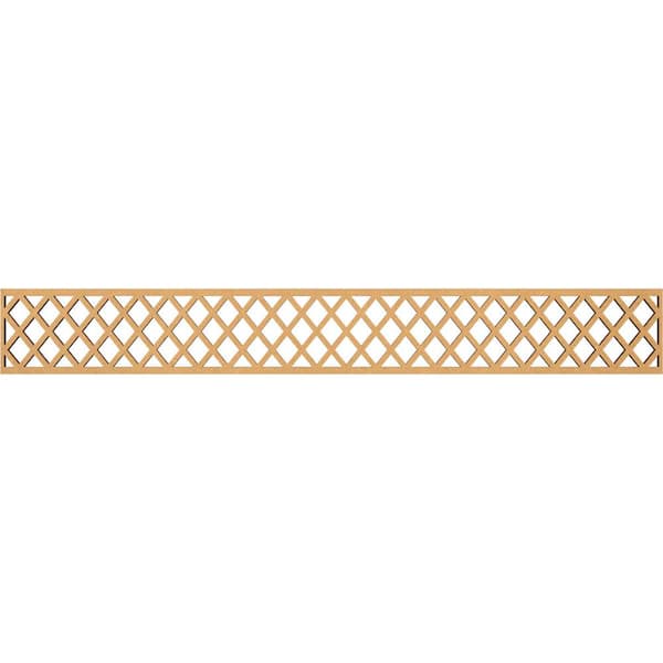 Ekena Millwork Manchester Fretwork 0.375 in. D x 46.5 in. W x 6 in. L MDF Wood Panel Moulding