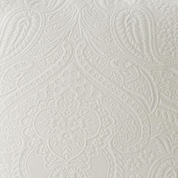 April Morning' Custom Plain White Cotton Fabric (White/ Ivory)