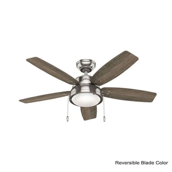 Hunter Channelside 46 In Led Indoor Brushed Nickel Ceiling Fan With Light Kit 59635 The Home Depot - Hunter Kensie Ceiling Fan Installation Instructions Hunter Channelside 46 In Led Indoor Brushed Nickel Ceiling Fan With Light Kit 59635 The Home Depot - Hunter Kensie Ceiling Fan Installation Instructions