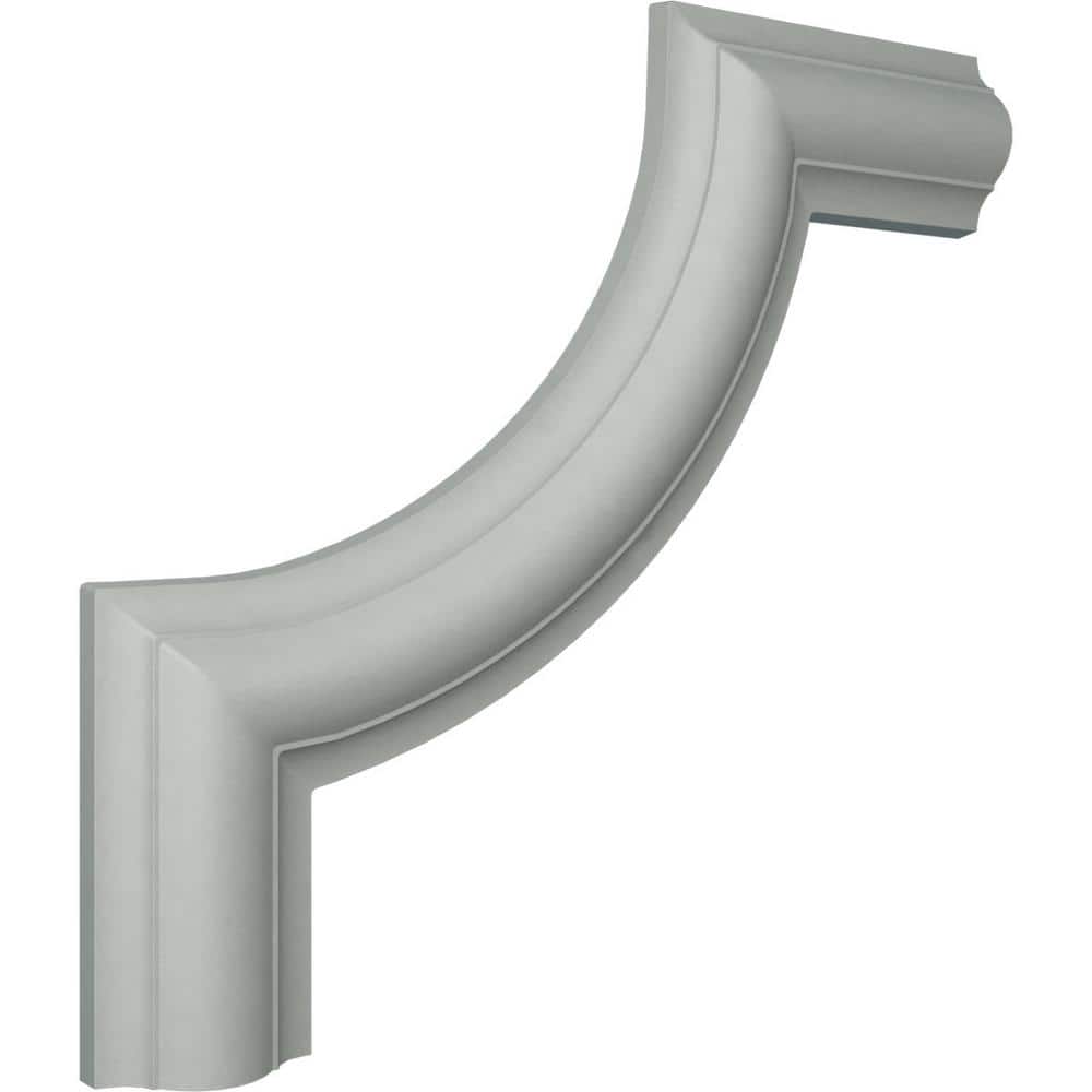 8" White Urethane Ashford II Panel Moulding Corner