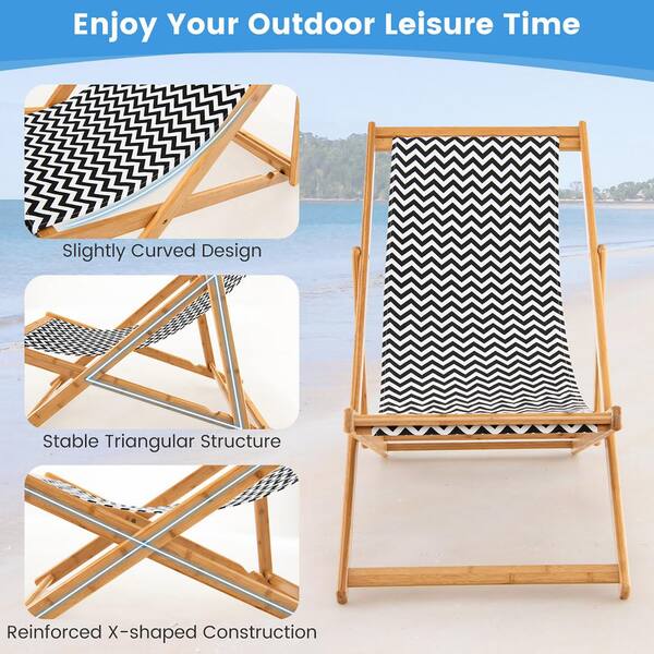 テーブル・チェア・ハンモック Backside Summit Design 2second2plate2 Clihome Aluminium Frame Folding Patio Reclining Sling Chairs