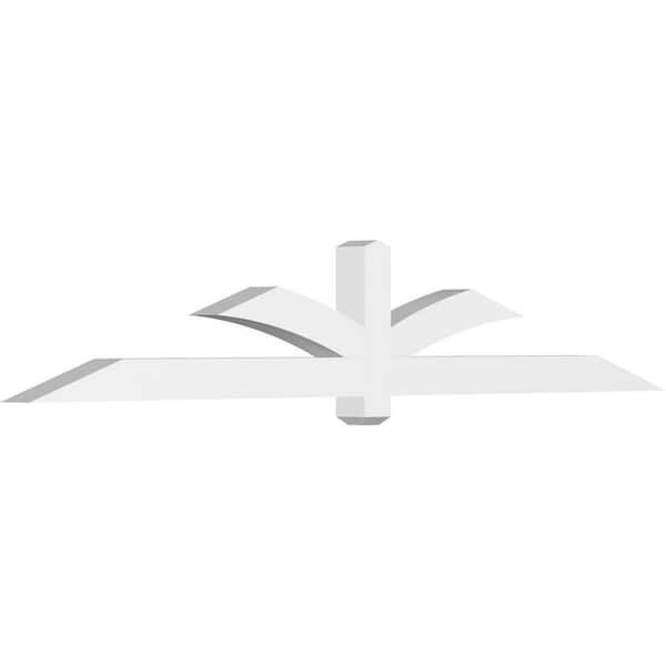 Ekena Millwork Redmond 96 in. W x 16 in. H x 4 in. D Signature Polyurethane Bracket