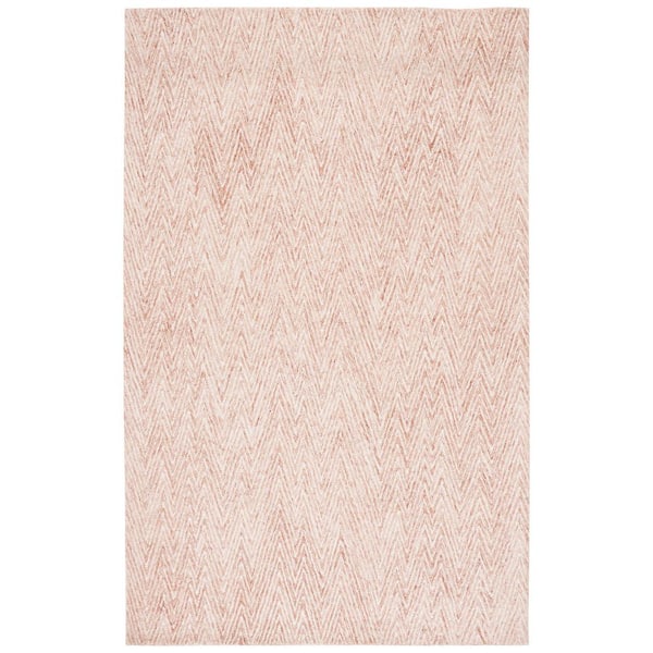 SAFAVIEH Abstract Brown/Ivory 5 ft. x 8 ft. Oblong Chevron Area Rug
