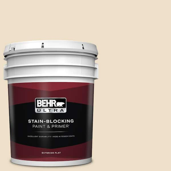 BEHR ULTRA 5 gal. #BXC-83 New Harvest Moon Flat Exterior Paint & Primer