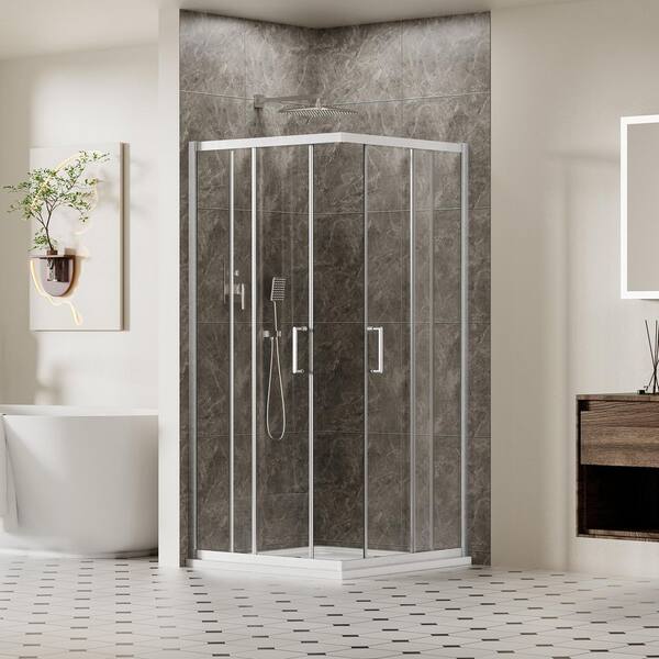 ACE DECOR Corner Shower Enclosure 36 in.D x 36 in.W x 72 in. H