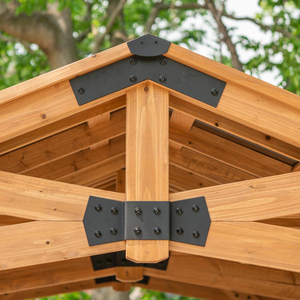 Cedar 20' x 12' Multi-Function Carport Gazebo Pavilion