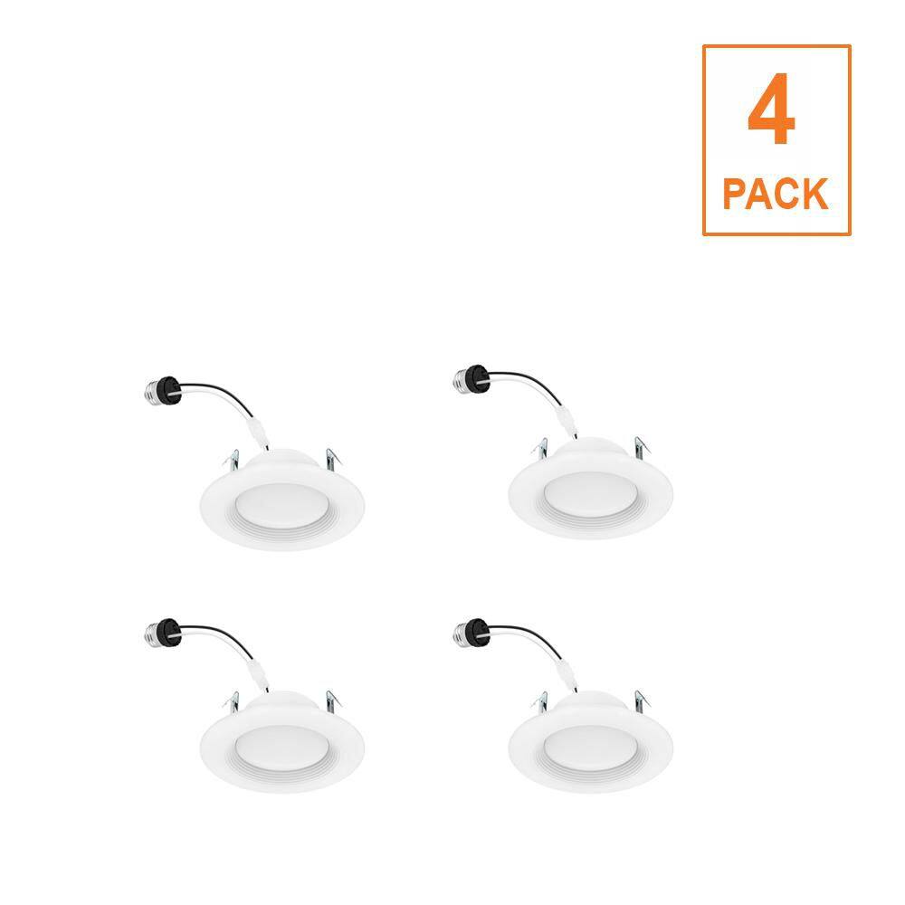 EcoSmart 4 in. Integrated LED Recessed Retrofit Light Trim 2700K