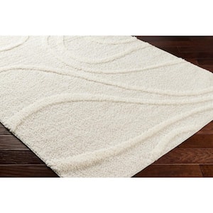 Rodos Cream Abstract 5 ft. x 7 ft. Indoor Area Rug