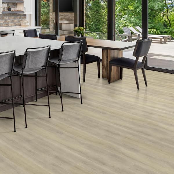 A&A Surfaces Corden Forrest Brown 20 Mil x 7 in. x 48 in. Waterproof Click Lock Luxury Vinyl Plank Flooring (23.77 Sq. ft./case), Medium