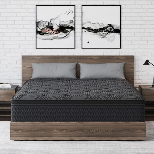Queen Size Medium Firm Hybrid Cooling Gel Memory Foam Mattress 12 in. Bed-in-a-Box Mattress with Motion Isolation