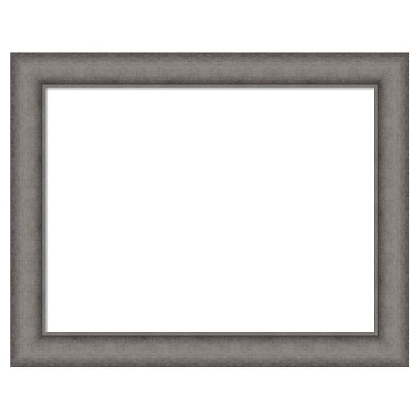 Amanti Art Burnished Concrete 28 in. x 22 in. Wood Framed Dry Erase Magnetic Memo Board
