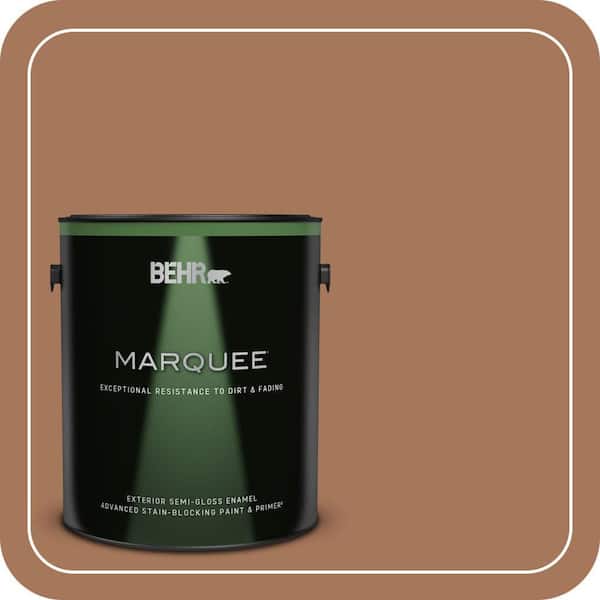 BEHR MARQUEE 1 gal. #240F-5 Toasted Chestnut Semi-Gloss Enamel Exterior Paint & Primer