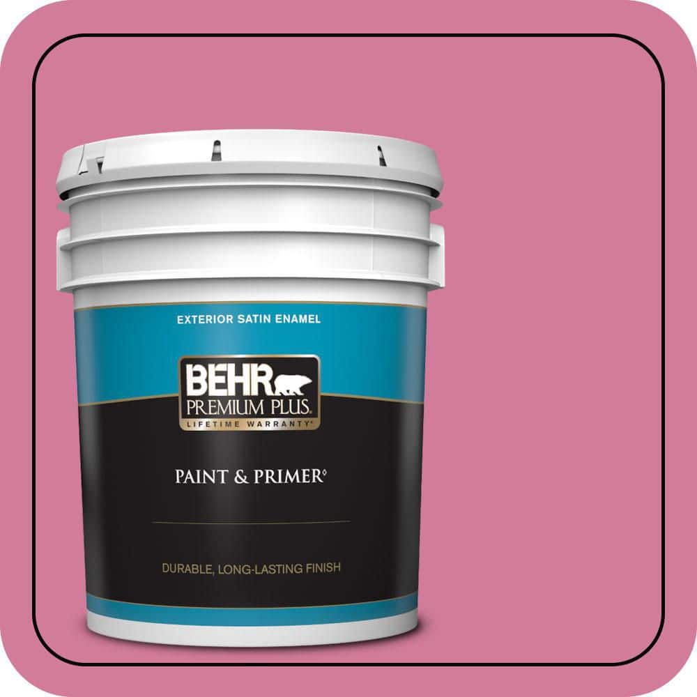 5 gal. #P130-5 Little Bow Pink Satin Enamel Exterior Paint & Primer price history on PriceWatchPro