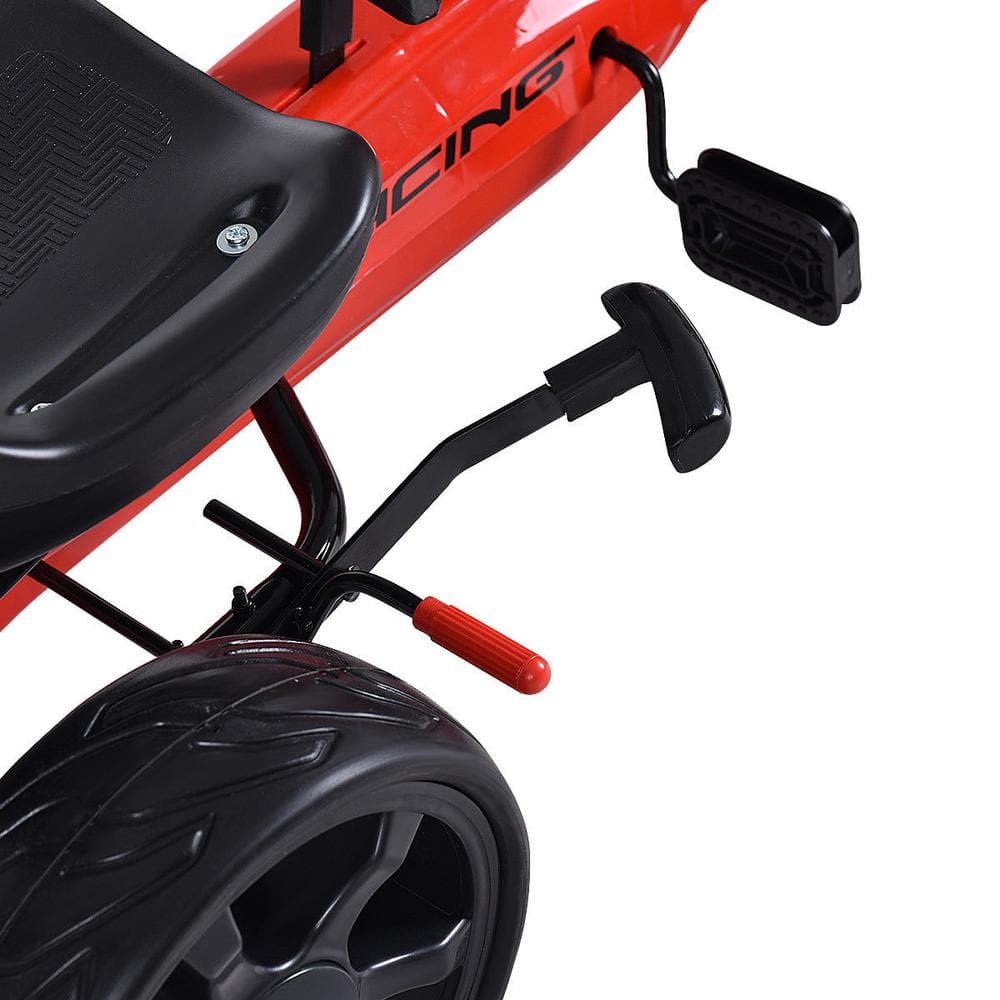 Red Adjustable Pedal Go Kart with EVA Wheels