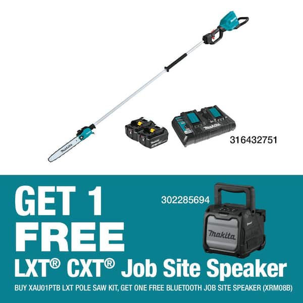 LXT 18V X2 (36V) Lithium-Ion Brushless Cordless 10 in. Pole Saw Kit, 8 ft. L (5.0 Ah)