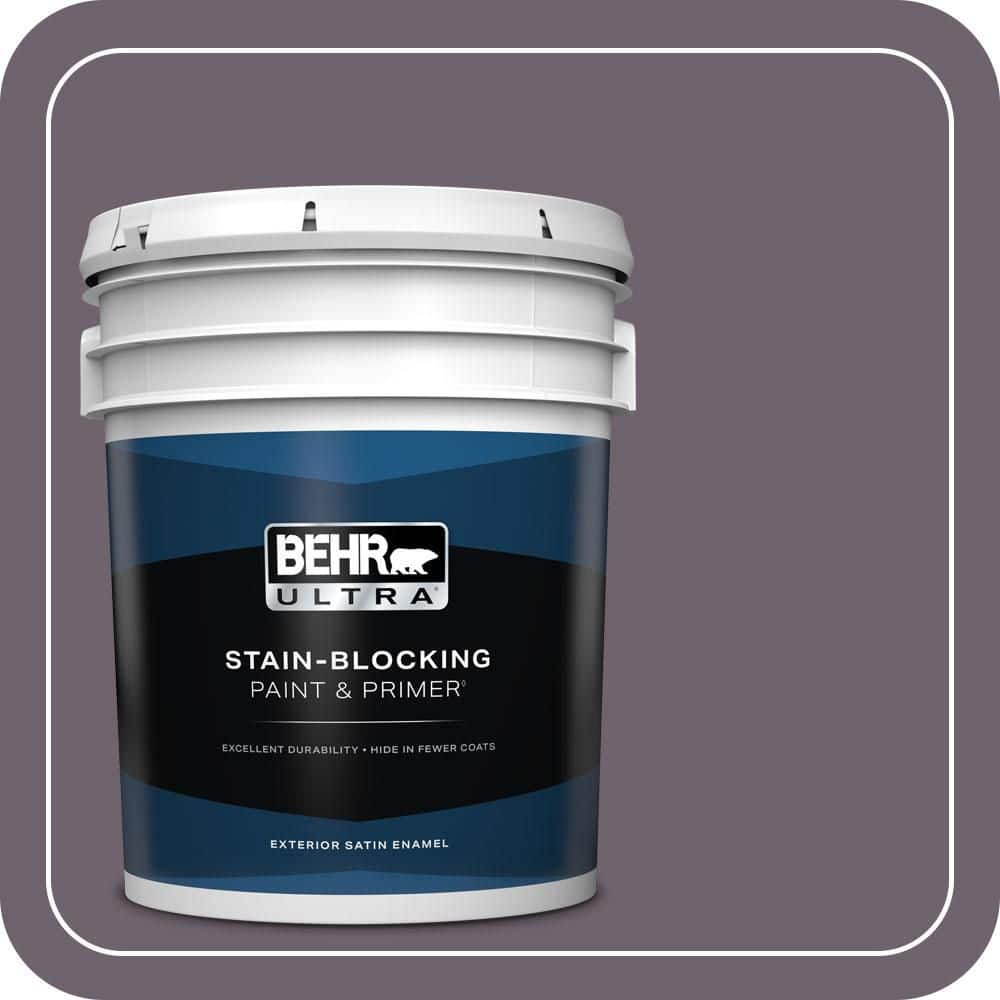 5 gal. #670F-6 Vintage Grape Satin Enamel Exterior Paint & Primer product image for price tracking