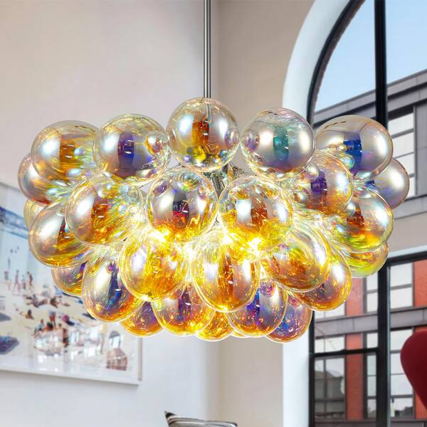 Rennnsan Nora 4-Light Colorful Modern Dimmable Sphere Glass