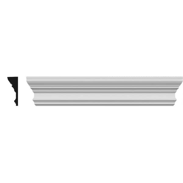 Ekena Millwork 1/2 in. x 154 in. x 5-1/2 in. Polyurethane Seville Crosshead Moulding