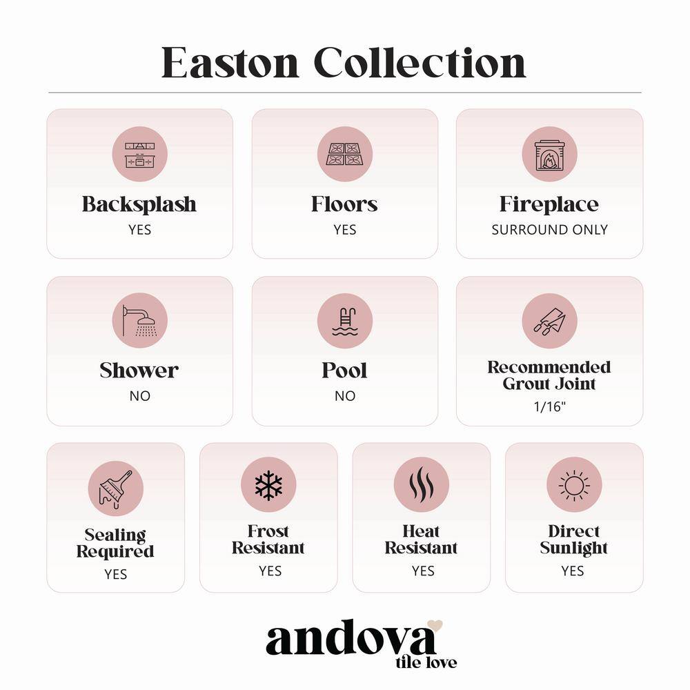 Easton Brown Diamond Patterned Marble Mosaic Tile