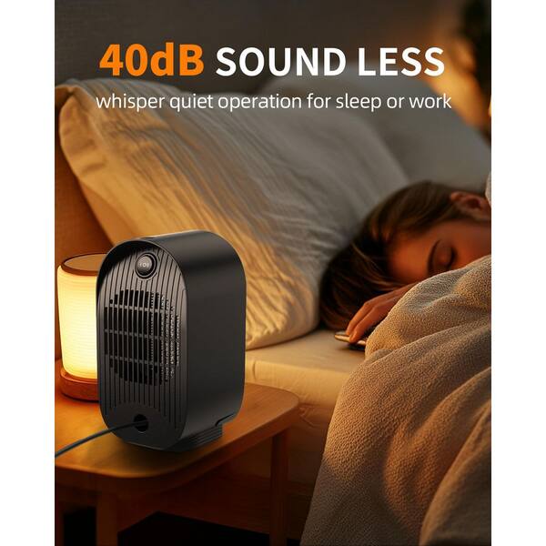 800W Purple Indoor Electric Heater Ceramic Tower Space Heater with