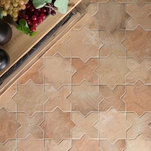Tripoli Star Cotto 6.1 in. x 6.1 in. Matte Porcelain Floor and Wall Tile (4.13 Sq. Ft./Case)