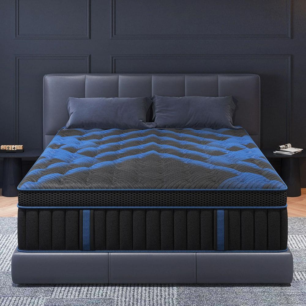 LuckyLotus Full Medium Firm Euro Top Gel Memory Foam Hybrid 12 in