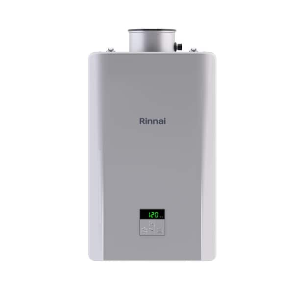 Rinnai High Efficiency Non-Condensing 8.5 GPM Residential 180,000 BTU Interior Propane Gas Tankless Water Heater