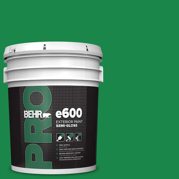 BEHR PRO 5 gal. #460B-6 Chlorophyll Semi-Gloss Exterior Paint