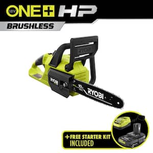 ONE+ HP 18V Brushless 10 in. Chainsaw with ONE+ 18V 2.0 Ah Compact Battery and Charger