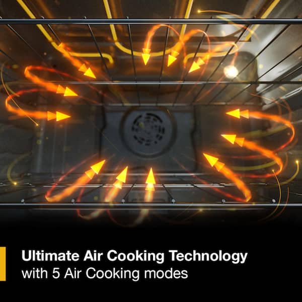 Whirlpool - 30 in. 5-Burners Smart Slide-In Electric Range in Fingerprint Resistant Stainless Steel with No Preheat Air Fry