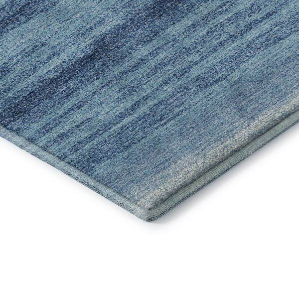 Mayfield Premium Machine Washable Abstract AMF1033 Blue 3 ft. x 4 ft. Area Rug
