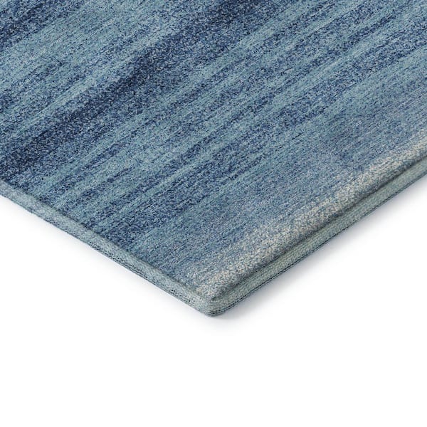 Mayfield Premium Machine Washable Abstract AMF1033 Blue 8 ft. x 10 ft. Area Rug