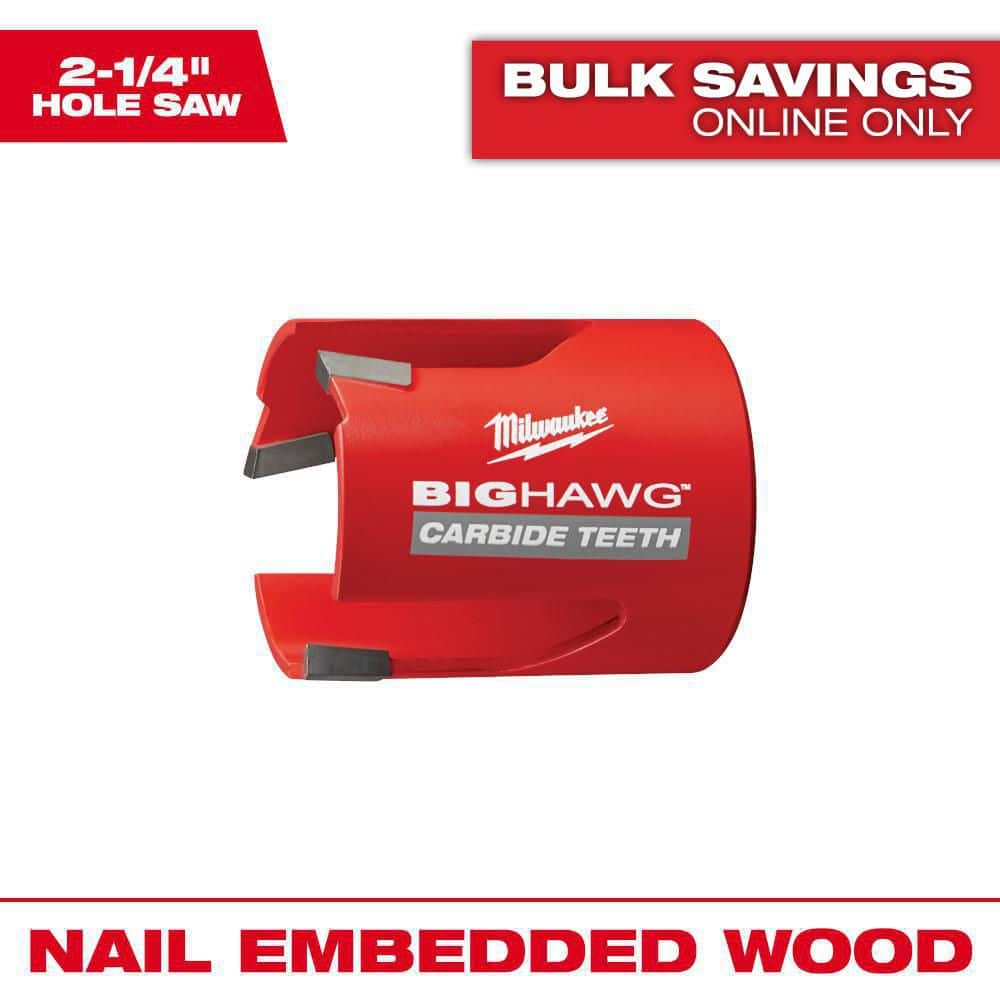 Milwaukee 2-1/4 in. Big Hawg Carbide Hole Saw 49-56-9215 - The