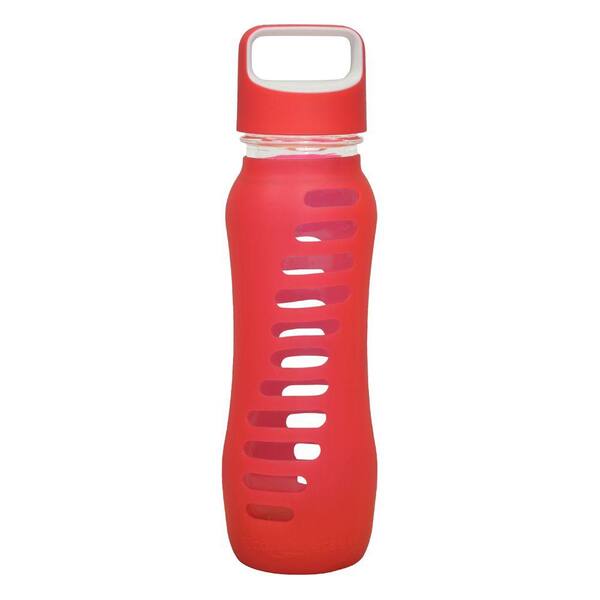 Eco Vessel 22 oz. Surf Single Wall Glass Bottle - Raspberry Pink