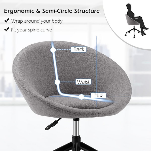 Desk chair online round