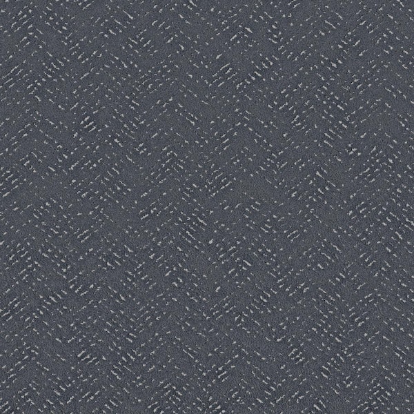 Lifeproof Fairhaven Color Rainsong Gray - 42 oz. SD Polyester Pattern Installed Carpet